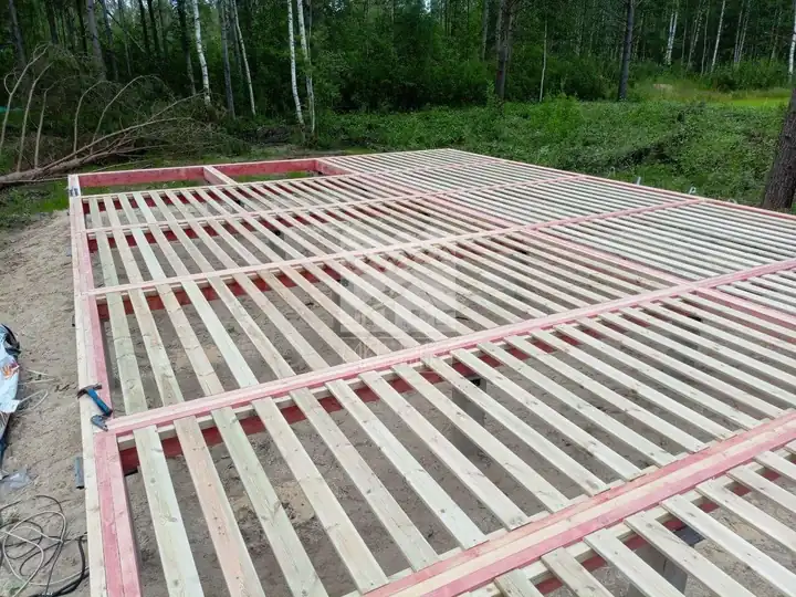 Обвязка и лаги пола